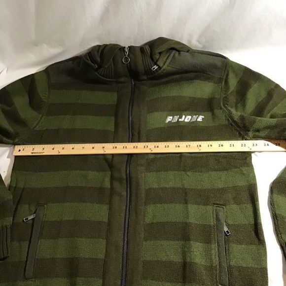 New PN Jone Full Zip Sweater Hooded Wool Blend - Picture 7 of 8